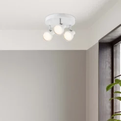 Artemis 3 Lamp LED Round Spotlight - White -Homebase Sales Store 12810123 4044840948009029