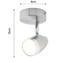 Vector 1 Bar LED Spotlight - Satin Nickel -Homebase Sales Store 12810127 1034840948074390