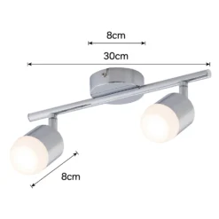 Pallas 2 Bar 4W LED Spotlight - Chrome -Homebase Sales Store 12810236 1164843073613312