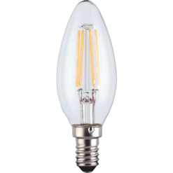 TCP LED Filament Clear Candle 4.5W E14 Dimmable Light Bulb