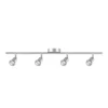 Rochdale 4 Lamp Spotlight Bar - Brushed Stainless Steel 2 Rochdale 4 Lamp Spotlight Bar - Brushed Stainless Steel -Homebase Sales Store 12813665 7924843086041946
