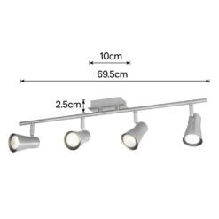 Swansea 4x 35W Spotlight - Brushed Stainless Steel -Homebase Sales Store 12813798 3324843086454485