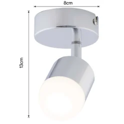Pallas 1x 5W LED Spotlight - Chrome -Homebase Sales Store 12813802 5494843086897693