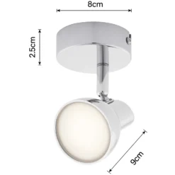 Apollo 1x 5W LED Spotlight - Chrome -Homebase Sales Store 12813805 4104843087025592