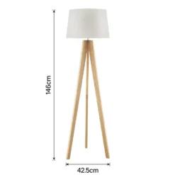 Poppy Tripod Floor Lamp - Natural -Homebase Sales Store 12816482 4304833200836536