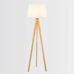 Poppy Tripod Floor Lamp - Natural -Homebase Sales Store 12816482 5054833200649462