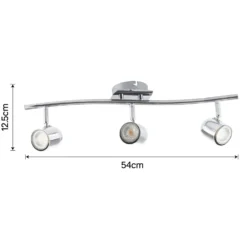 Phoenix 3 Lamp Round Spotlight - Chrome -Homebase Sales Store 12816704 3654843348164507