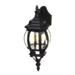 Lutec Canterbury E27 Outdoor Wall Lantern - Black -Homebase Sales Store 12819092 1504840987871118