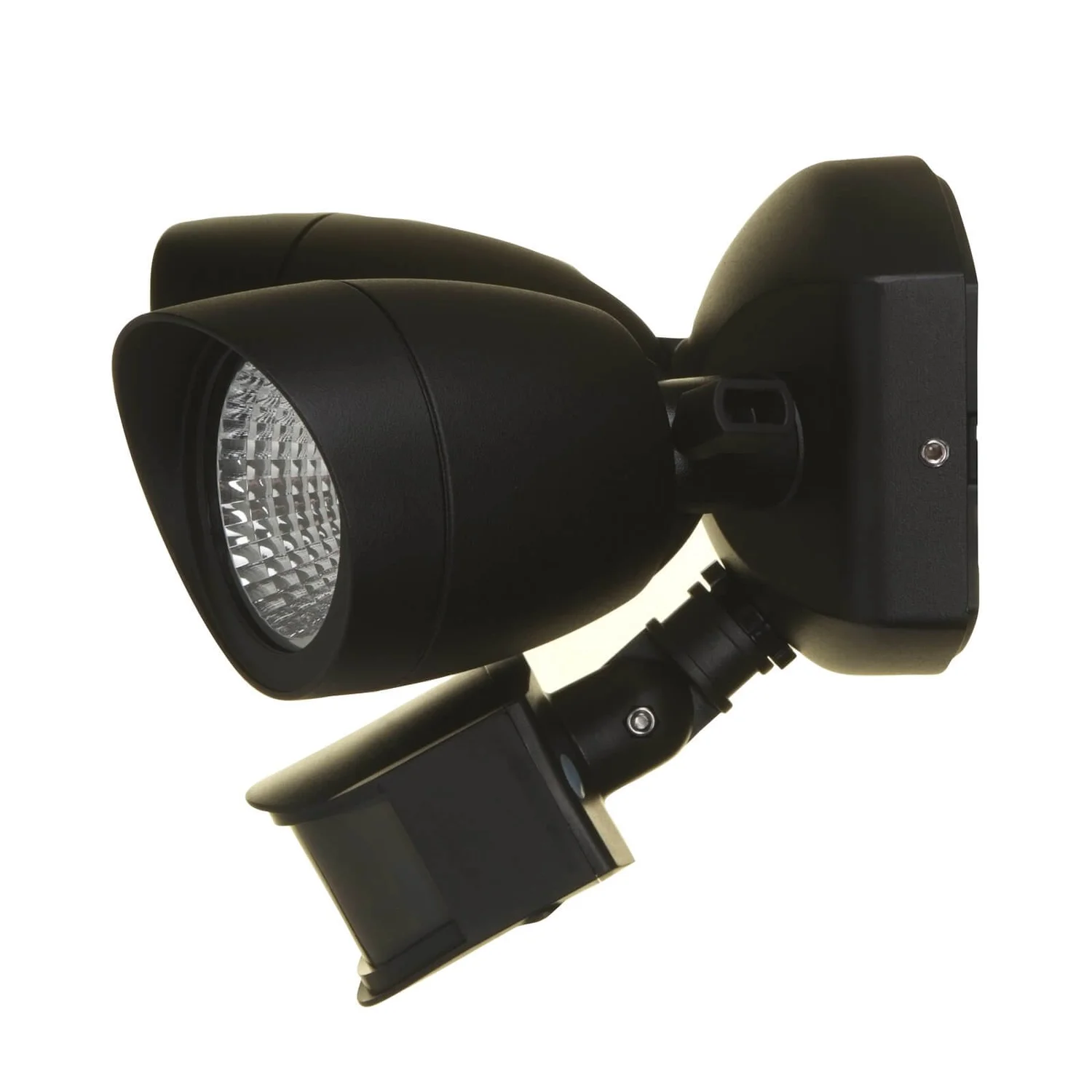 Lutec Shrimp Twin Head LED PIR Outdoor Wall Light - Black Lutec Shrimp Twin Head LED PIR Outdoor Wall Light - Black -Homebase Sales Store 12819180 7854832983214574