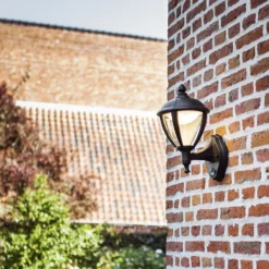 Lutec Unite LED PIR Outdoor Wall Light - Black -Homebase Sales Store 12819194 2504952877430275