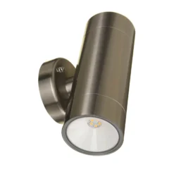 Lutec Rado Up & Down Outdoor Wall Light - Stainless Steel -Homebase Sales Store 12819217 1064832982326397