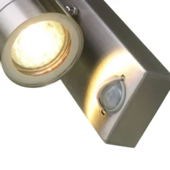 Lutec Rado Up/Down PIR Outdoor Wall Light - Stainless Steel -Homebase Sales Store 12819275 1694952877424035