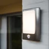 Lutec Face 13W LED PIR Outdoor Wall Light - Stainless Steel -Homebase Sales Store 12819285 2754952877240825