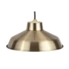 Retro Metal Easy Fit Pendant Shade - Brass -Homebase Sales Store 12819605 3204831916781015