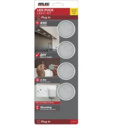 Arlec Warm White LED Puck Light Set -Homebase Sales Store 12823690 1034833197033640