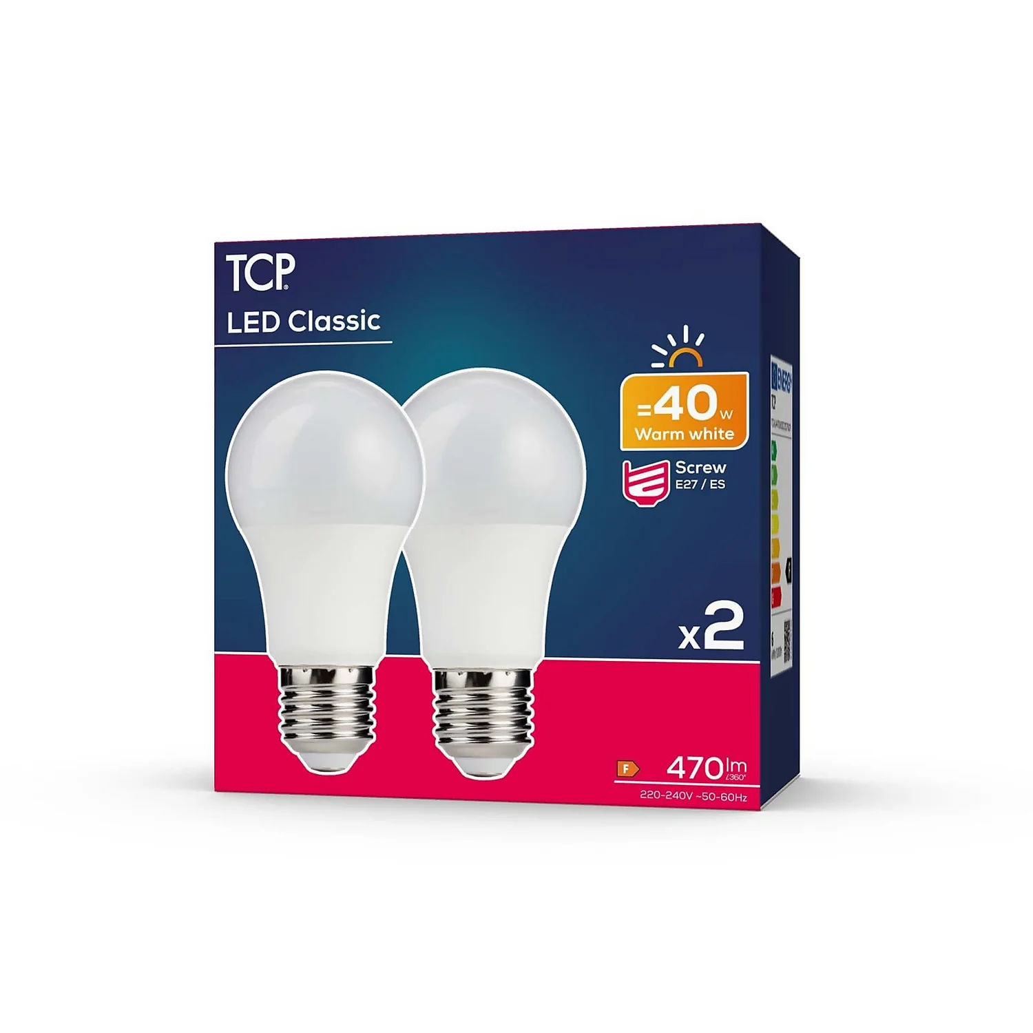 TCP LED Classic 40W ES Warm - 2 pack TCP LED Classic 40W ES Warm - 2 Pack -Homebase Sales Store 12824286 1794963829342979