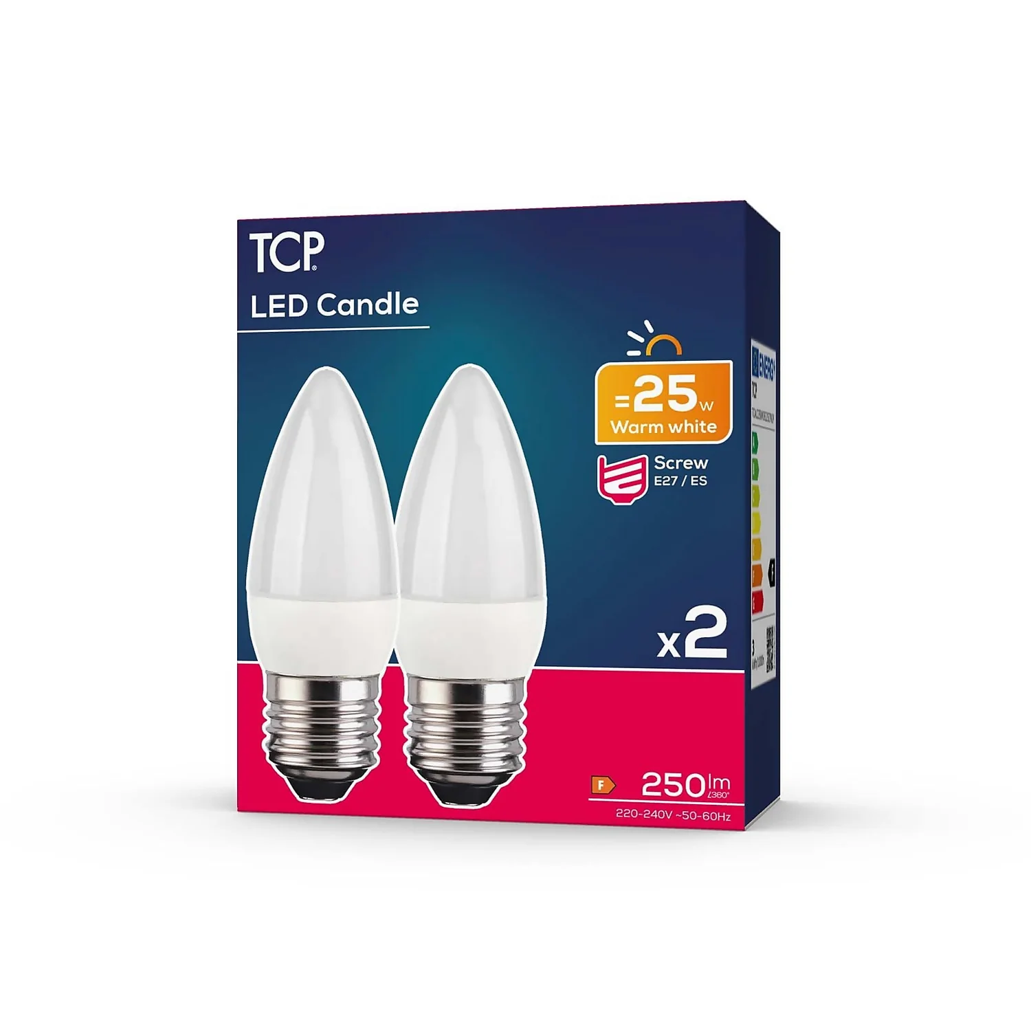 TCP LED Candle 25W ES Warm - 2 pack TCP LED Candle 25W ES Warm - 2 Pack -Homebase Sales Store 12824309 3344963829562729