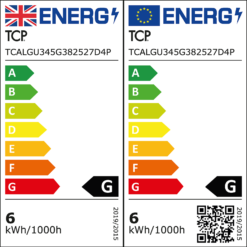 TCP LED Glass GU10 50W Warm Dimmable Light Bulb - 4 Pack -Homebase Sales Store 12824741 1474891505926023