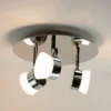 Paisley LED Bathroom Round Plate Spotlight - 3 X 4.5W -Homebase Sales Store 12826177 1524958071416072