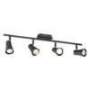 Swansea 4 Lamp Spotlight Bar - Black Nickel -Homebase Sales Store 12828398 2024843436451609