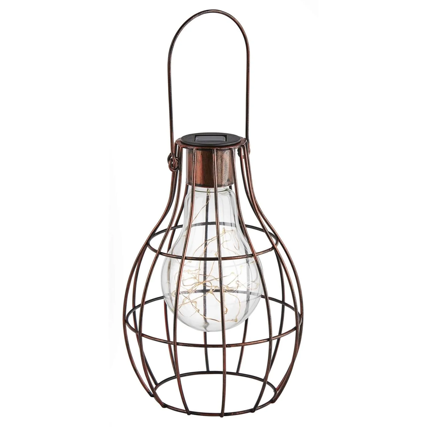 Small Solar Lightbulb Cage Lantern Small Solar Lightbulb Cage Lantern -Homebase Sales Store 12835744 7784831941604977