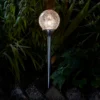 Crackle Ball Solar Outdoor Stake Light - 8cm -Homebase Sales Store 12835748 6515042097537372