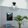 Eglo Tarbes Flush Light - Black -Homebase Sales Store 12836413 5404833170819100