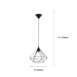 Eglo Tarbes Large Pendant Light - Black -Homebase Sales Store 12836708 1084833172298721