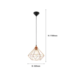 Eglo Tarbes Large Pendant Light - Copper 4 Eglo Tarbes Large Pendant Light - Copper -Homebase Sales Store 12836715 6214833170588331