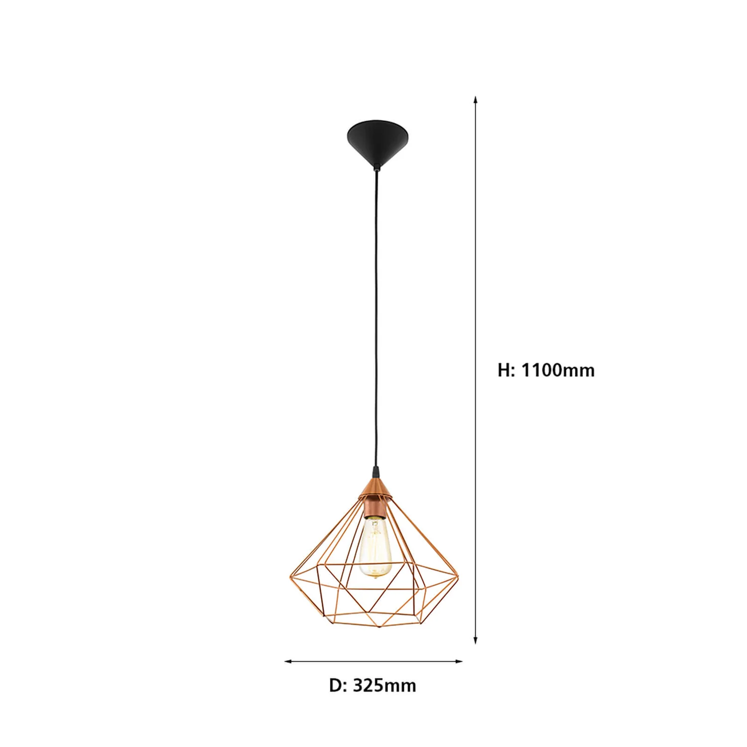 Eglo Tarbes Large Pendant Light - Copper Eglo Tarbes Large Pendant Light - Copper -Homebase Sales Store 12836715 6214833170588331