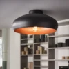 Eglo Mogano Flush Light - Black & Copper -Homebase Sales Store 12836723 3864938959080170