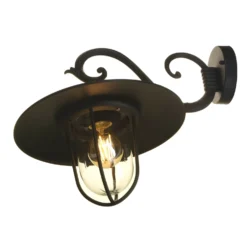 Lutec Lucy Outdoor Wall Lantern - Black -Homebase Sales Store 12840500 1894833193472871
