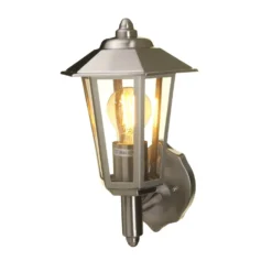 Lutec Grosvenor Stainless Steel Outdoor Wall Lantern -Homebase Sales Store 12840505 1204833193740372