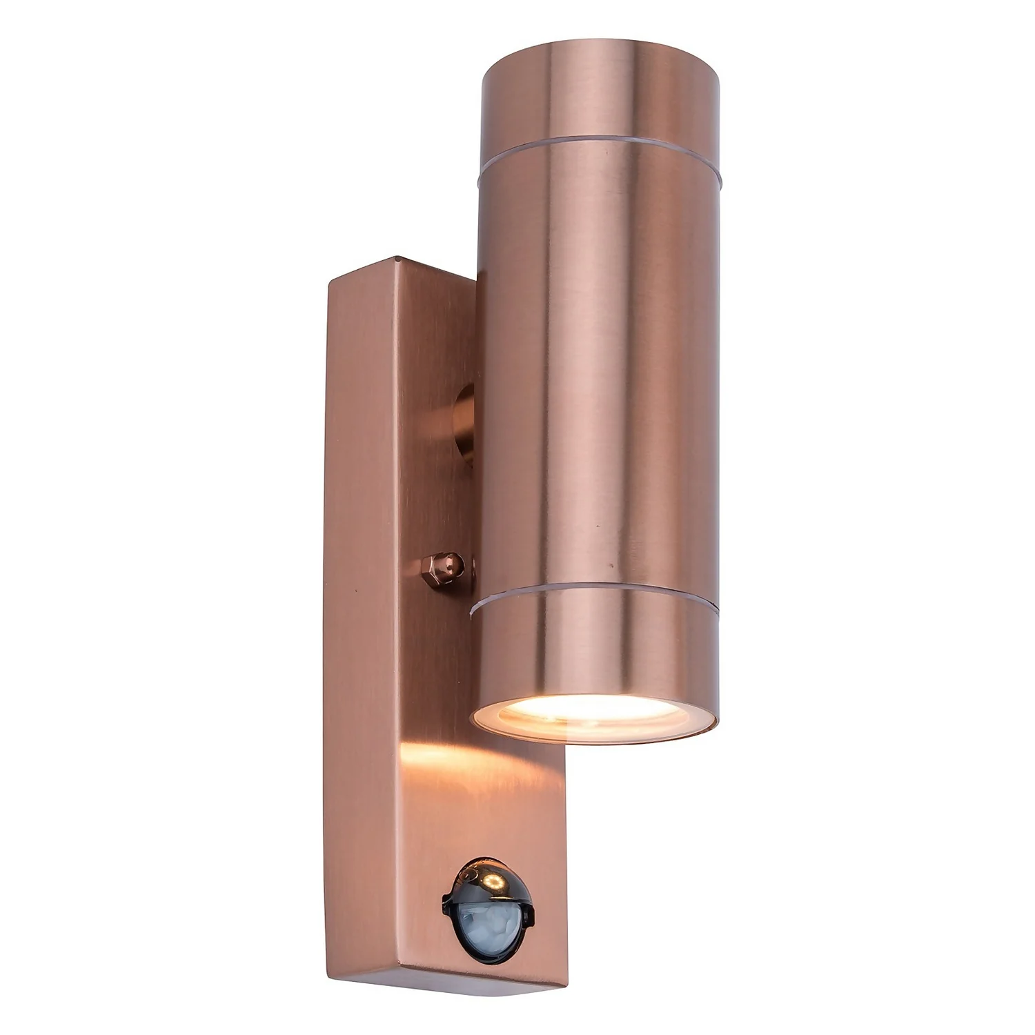 Lutec Rado Up & Down Outdoor Wall Light with PIR Motion Sensor - Copper Lutec Rado Up & Down Outdoor Wall Light With PIR Motion Sensor - Copper -Homebase Sales Store 12840519 7124952691558924