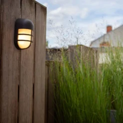 Lutec Bullo Outdoor Bulkhead Light - Anthracite -Homebase Sales Store 12840632 2014952694925962