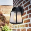 Lutec Kelsey Outdoor Wall Lantern - Black -Homebase Sales Store 12840644 4454952691412503