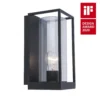 Lutec Flair Flush Outdoor Wall Light - Black -Homebase Sales Store 12840647 1164831603453047