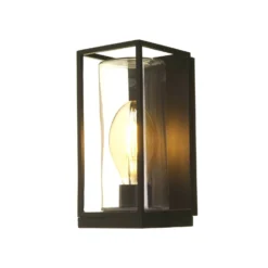 Lutec Flair Flush Outdoor Wall Light - Black -Homebase Sales Store 12840647 1194833194544990