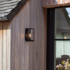 Lutec Flair Flush Outdoor Wall Light - Black -Homebase Sales Store 12840647 1234952656595970