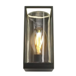Lutec Flair Flush Outdoor Wall Light - Black -Homebase Sales Store 12840647 2104833194484918