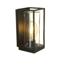 Lutec Flair Flush Outdoor Wall Light - Black -Homebase Sales Store 12840647 6404833194730840