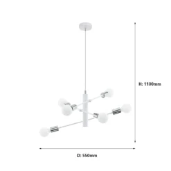 EGLO Gradoli 6 Light Baton Pendant -Homebase Sales Store 12881580 2584843701033138