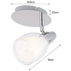 Eliza Single Lamp Spotlight - Chrome -Homebase Sales Store 12882215 1774843518021546