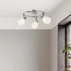 Eliza 3 Lamp Spotlight Plate - Chrome -Homebase Sales Store 12882217 2604843518126672