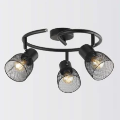 Emily 3 Lamp Spotlight Ring - Black 4 Emily 3 Lamp Spotlight Ring - Black -Homebase Sales Store 12882228 9034843519859646