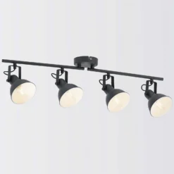 Alfie 4 Lamp Spotlight Bar - Grey -Homebase Sales Store 12882233 5024843520018118