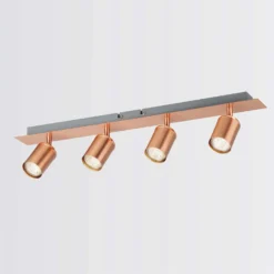 Rose 4 Lamp Spotlight Bar - Rose Gold -Homebase Sales Store 12882239 1704843521204933