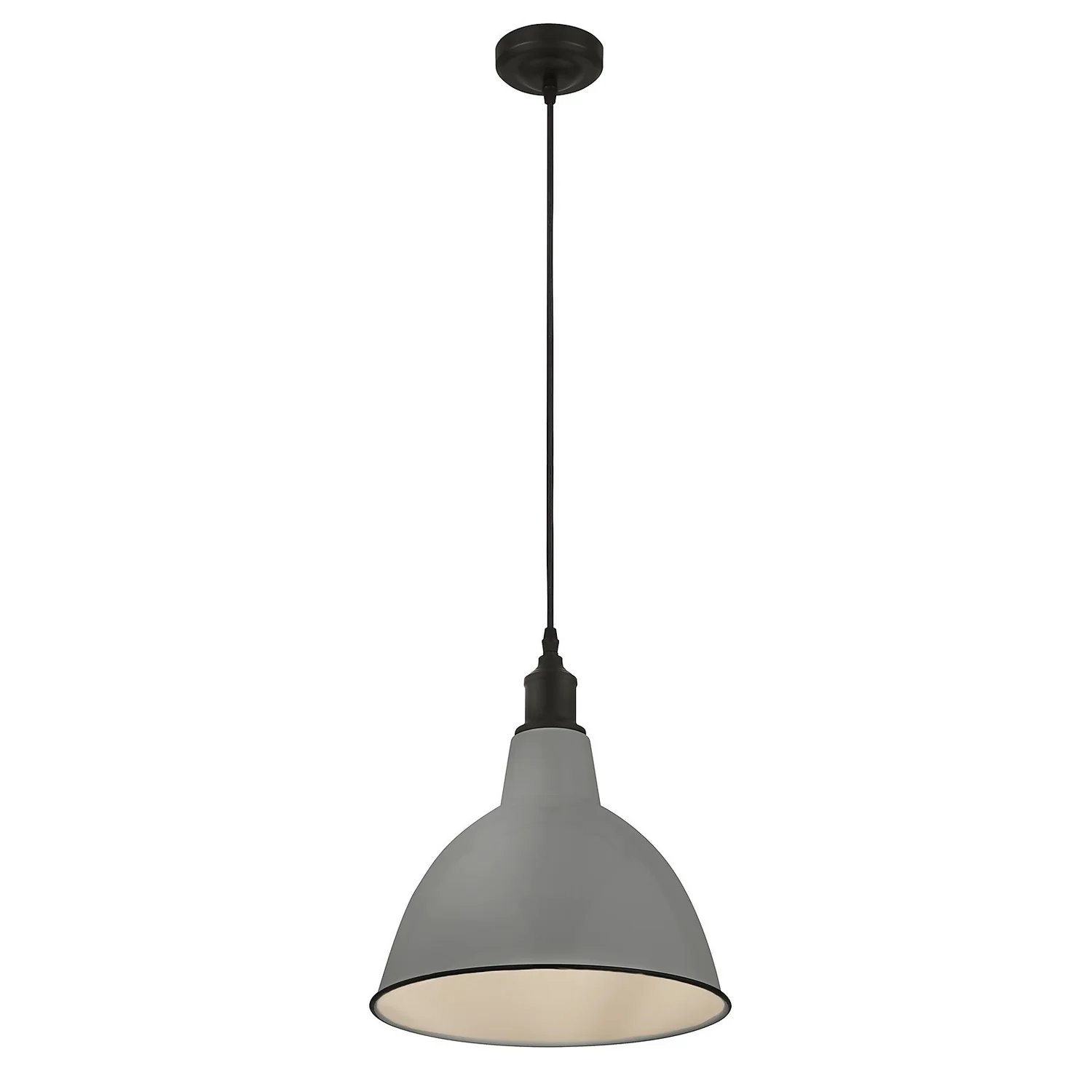 Country Living Farmhouse Dome Pendant Light - Grey - 25cm Country Living Farmhouse Dome Pendant Light - Grey - 25cm -Homebase Sales Store 12882885 4264860936468804