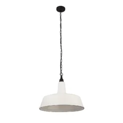 Country Living Farmhouse Pendant Light - White - 46cm 4 Country Living Farmhouse Pendant Light - White - 46cm -Homebase Sales Store 12882890 1944860936586386