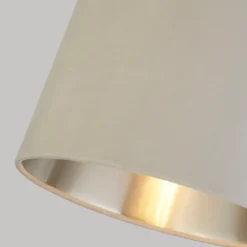 House Beautiful Samet Velvet Drum Shade - Grey - 30cm -Homebase Sales Store 12882900 1904861162040757